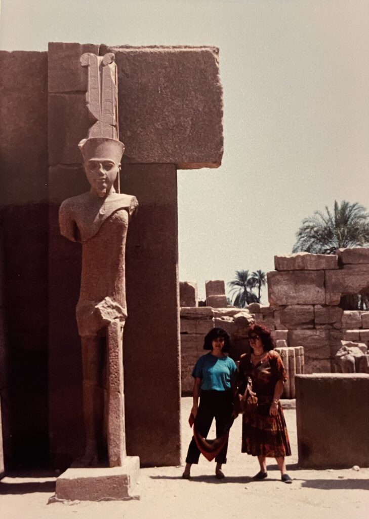In Egypt with my parents in 1985