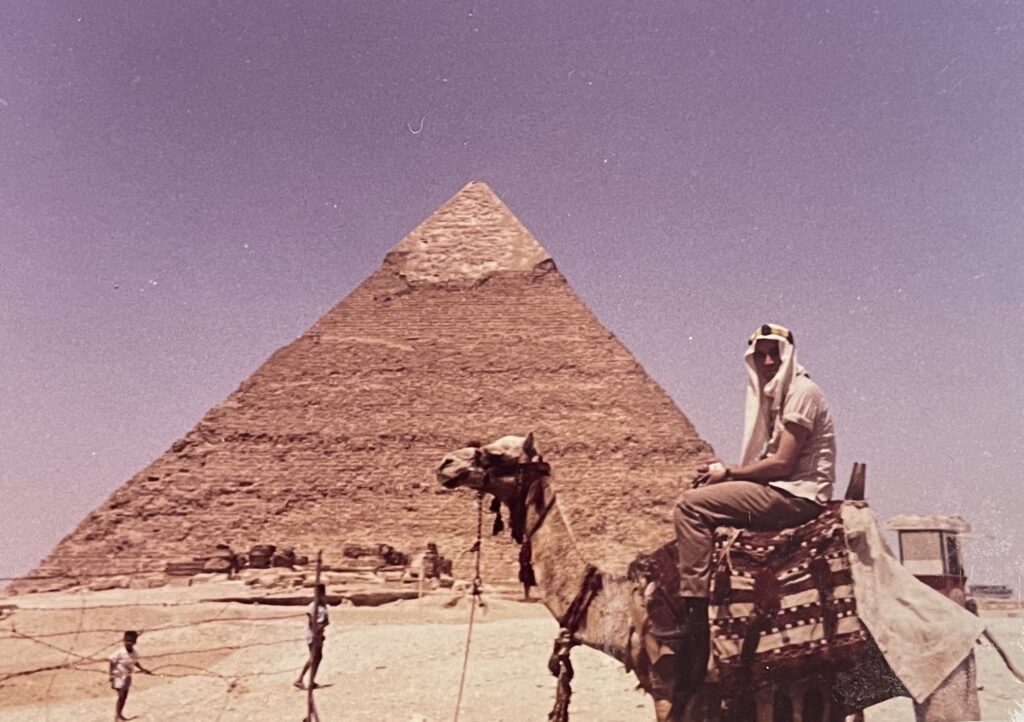 My father in law during his tourist guid days in Egypt.